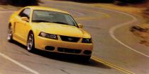 <p>Meet the "Terminator." The 2003 Cobra was the first factory supercharged Mustang, with a 4.6-liter V8 good for 390 hp. It was quick enough to fight contemporary Corvettes, and matched the 2000 Cobra R's power output for $20,000 less. The nickname was appropriate.</p>