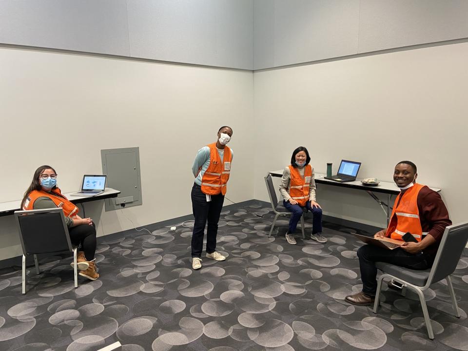 The team of Assistant Equity Officers at Moscone South.