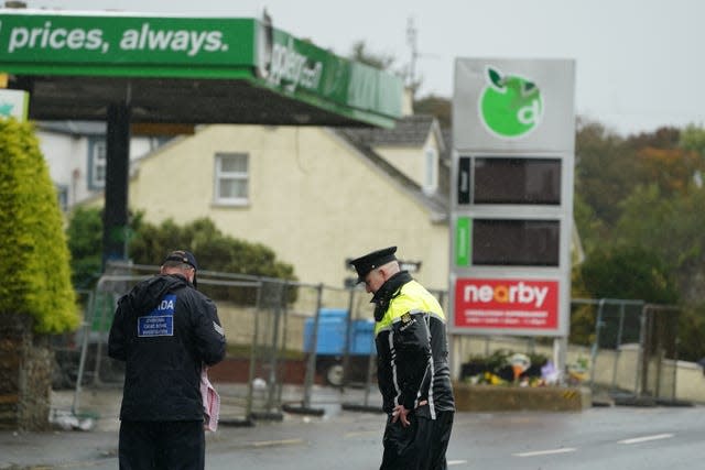 Explosion at Donegal service station