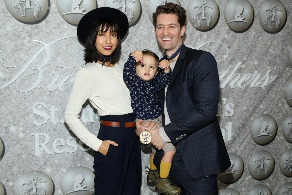 Renee Morrison and Matthew Morrison attend Brooks Brothers Annual Holiday Celebration To Benefit St. Jude