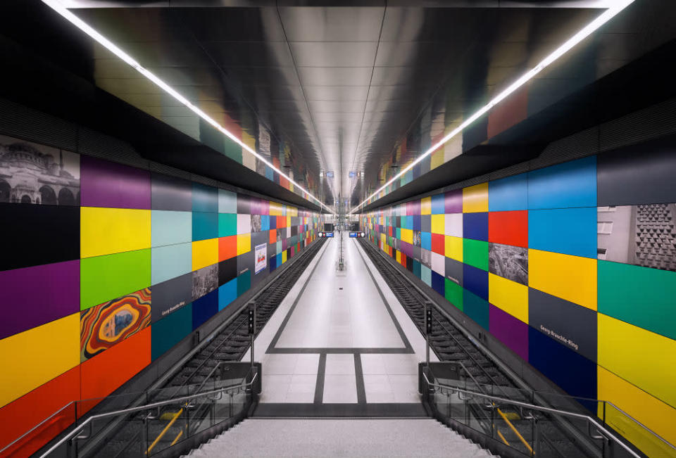 Subway images that resemble a spaceship