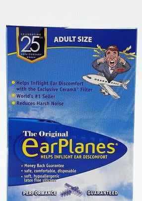 Four pairs of noise-reducing inflight earplugs