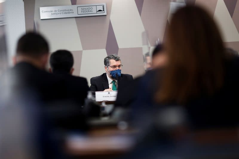 Meeting of the Parliamentary Inquiry Committee (CPI) at the Federal Senate in Brasilia