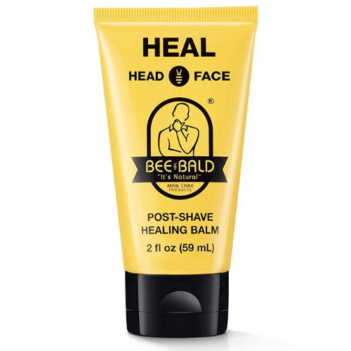Bee Bald post shave healing balm against white background