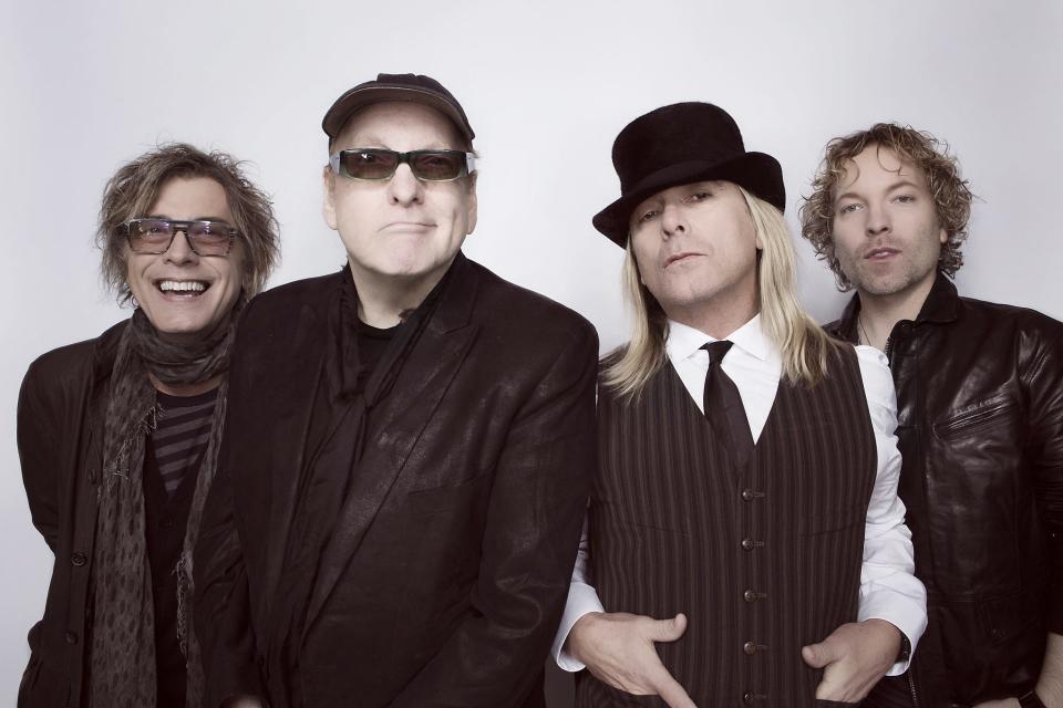 Rock and Roll Hall of Famers Cheap Trick — from left, Tom Petersson, Rick Nielsen, Robin Zander and Daxx Nielsen — will be in concert Sept. 22 at the Sand Mountain Park and Amphiteater.