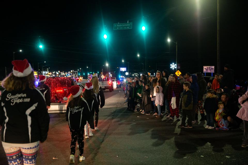 Parade goes enjoy the show during the Halls Christmas parade in Halls on highway 33  Saturday, Dec. 14, 2019.