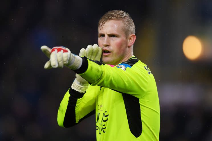 Goalkeeper Kasper Schmeichel made some vital saves for Leicester