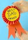 <p>This gift idea doesn't require complicated skills to show dad that he's #1. When you're done with it, stick a safety pin on the back so he can wear it all day Father's Day! </p><p><em><a href="https://www.easypeasyandfun.com/award-ribbon/" rel="nofollow noopener" target="_blank" data-ylk="slk:Get the tutorial at Easy Peasy and Fun »" class="link ">Get the tutorial at Easy Peasy and Fun »</a></em></p>