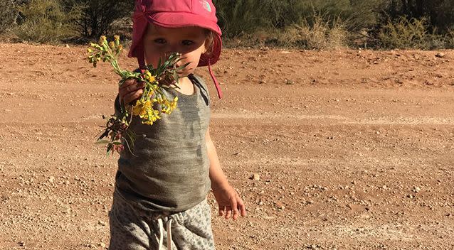 Lauren said her daughter's connection with nature grew tremendously. Source: Supplied