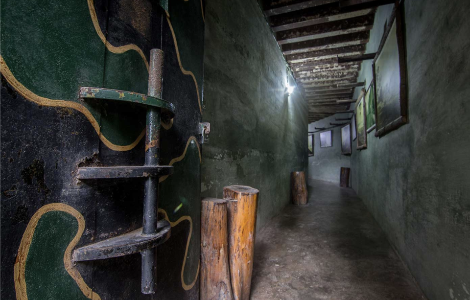 A picture of the Batu Maung Penang War Museum's interior