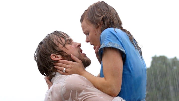 Ryan Gosling and Rachel McAdams in The Notebook.