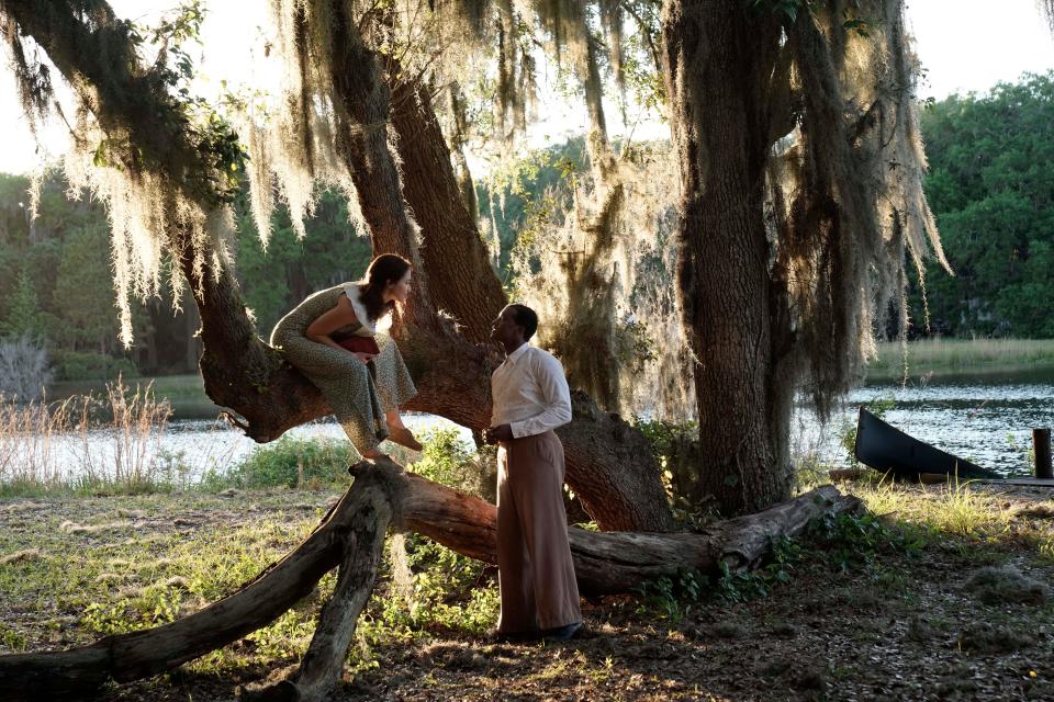 In writer/director Tyler Perry's period drama "A Jazzman's Blues," Solea Pfeiffer and Joshua Boone play young lovers in the South who meet in the 1930s, foster a forbidden love and navigate a relationship full of hardship and music over the next several years.