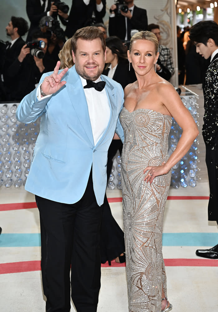 James Corden and Julia Corden