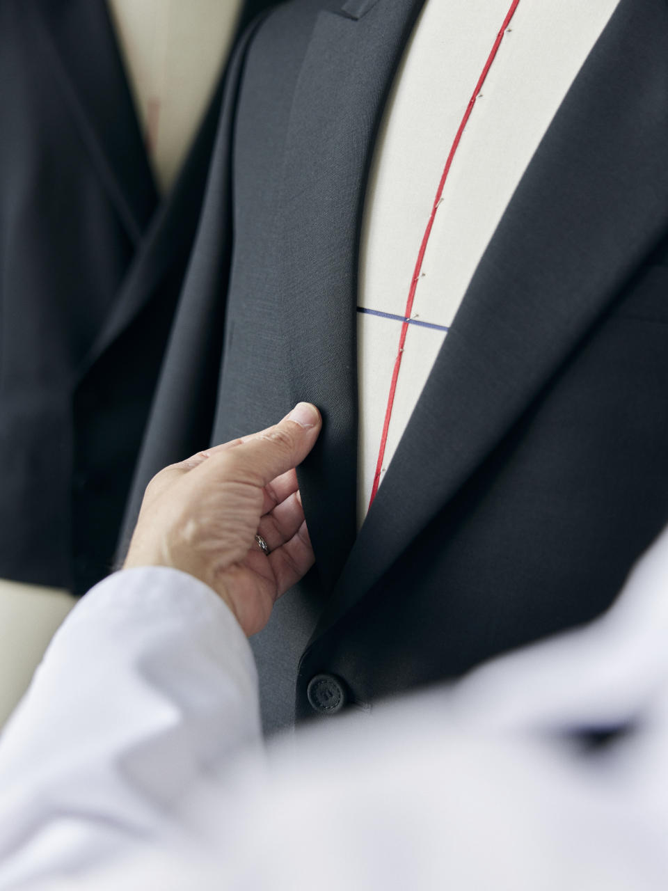 The savoir-faire of Dior's bespoke three-piece suit. (PHOTO: Sophie Carre & Laora Queyras/Dior)