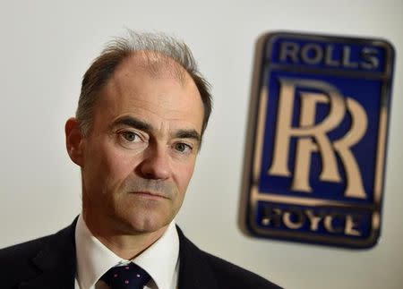 Warren East, CEO of Rolls-Royce, poses for a portrait at the company aerospace engineering and development site in Bristol, Britain December 17, 2015. REUTERS/Toby Melville/File Photo