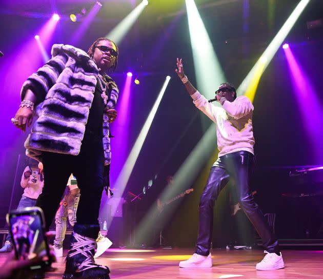 Gunna and Young Thug perform during Gunna Presents New Album 