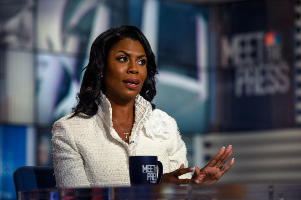 Omarosa Manigault Newman during a news interview. Source: Getty