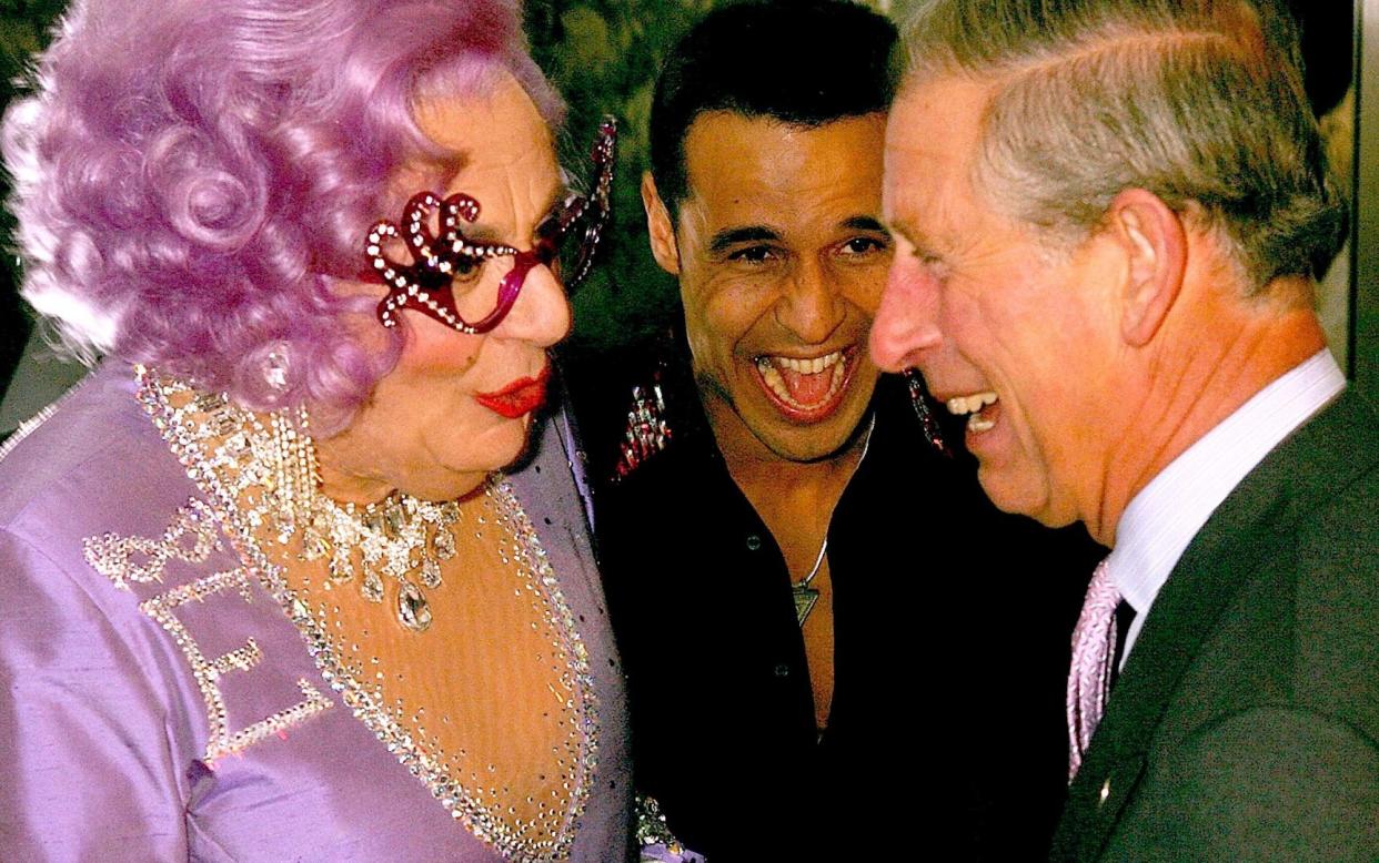 Barry Humphries, best known as Dame Edna Everage, met the King during his appearance at a Prince’s Trust 30th birthday concert in 2006