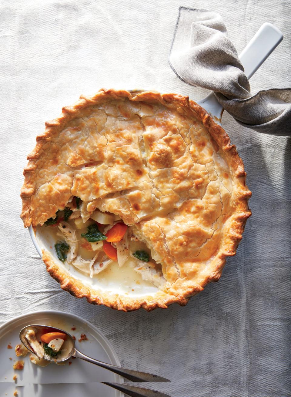 Skillet Chicken and Root Vegetable Potpie