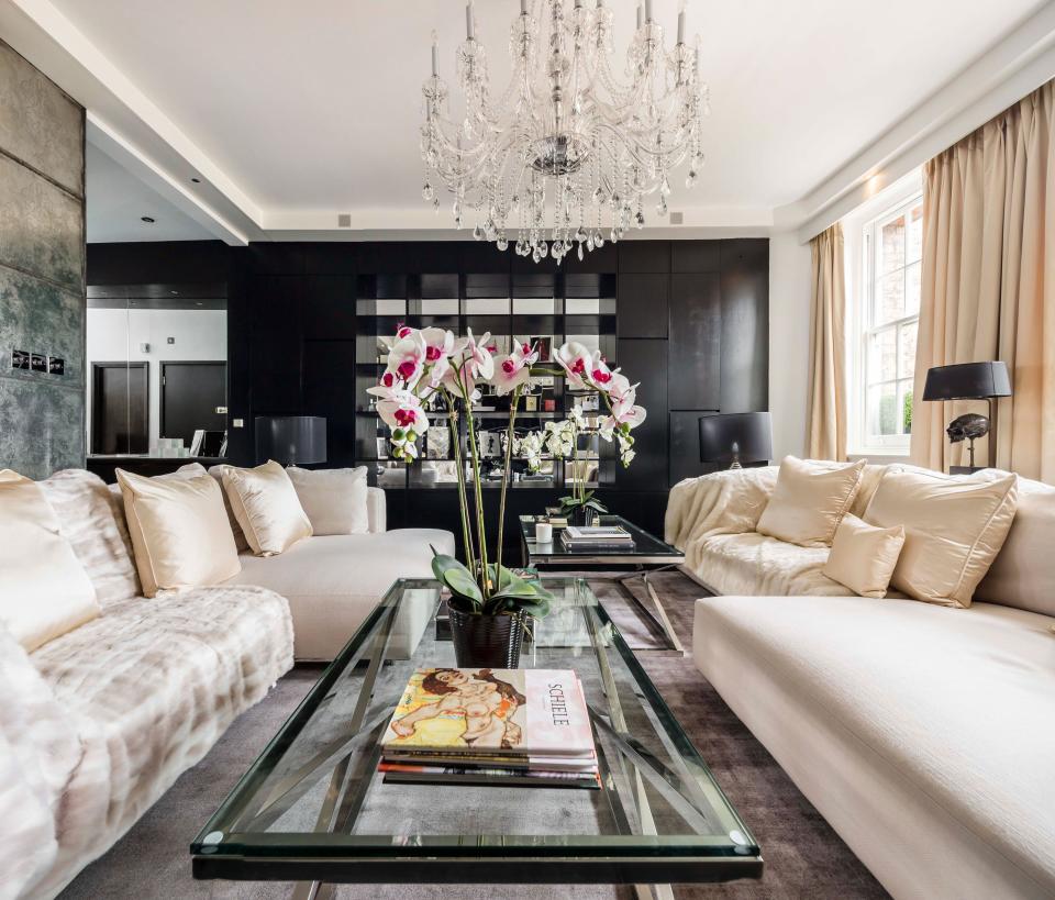 Alexander McQueen was in the midst of converting several apartments in London into a private home when he died in 2010; design firm Paul Davies London completed the project as an ode to the fashion icon.