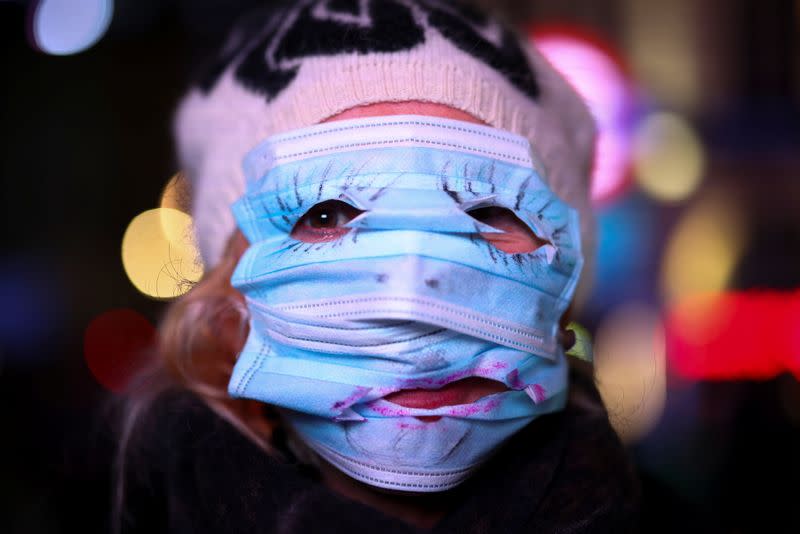 Protestors from the Million Mask March and anti lockdown protesters demonstrate in London