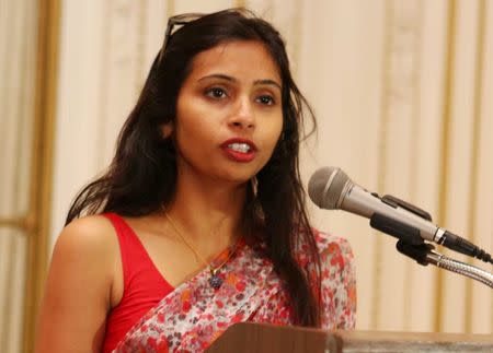 India's Deputy Consul General in New York, Devyani Khobragade, attends a Rutgers University event at India's Consulate General in New York, June 19, 2013. REUTERS/Mohammed Jaffer/SnapsIndia