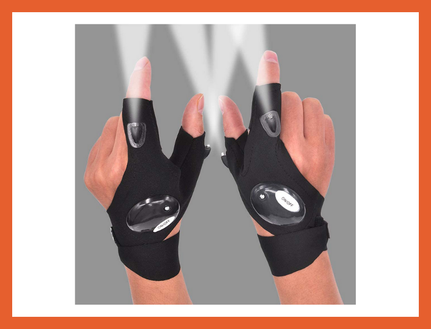 Ahorra casi el 10 %: guantes con linterna LED Mylivell. (Foto: Amazon)