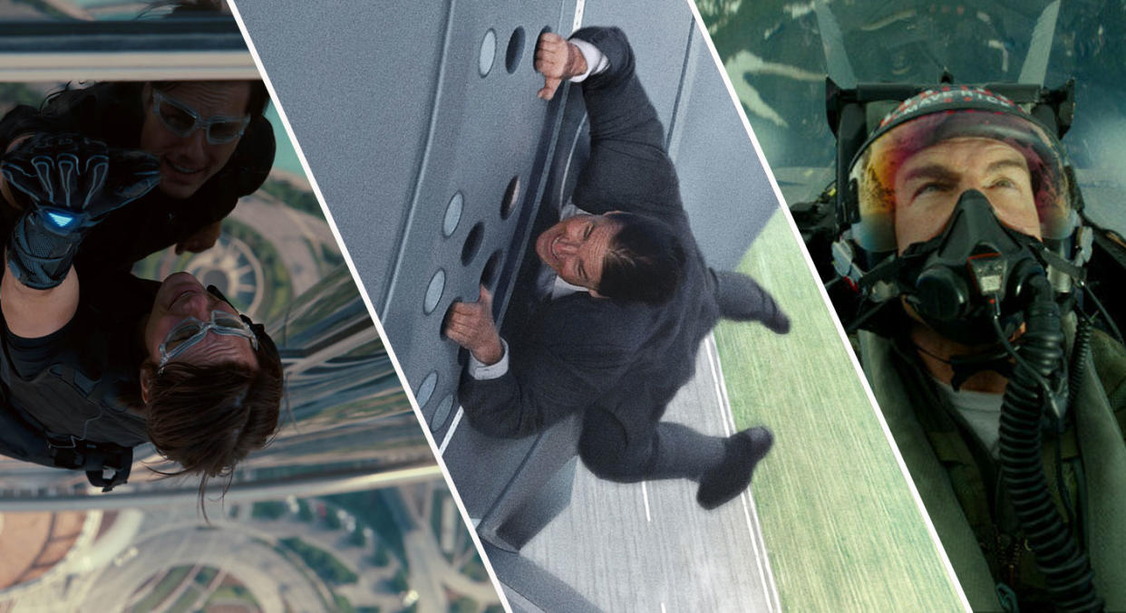 Tom Cruise puts his life on the line to perform cinema's most memorable stunts. (Paramount)