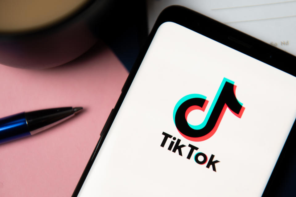 In this photo illustration a TikTok logo displayed on a smartphone. (Photo by Mateusz Slodkowski / SOPA Images/Sipa USA)