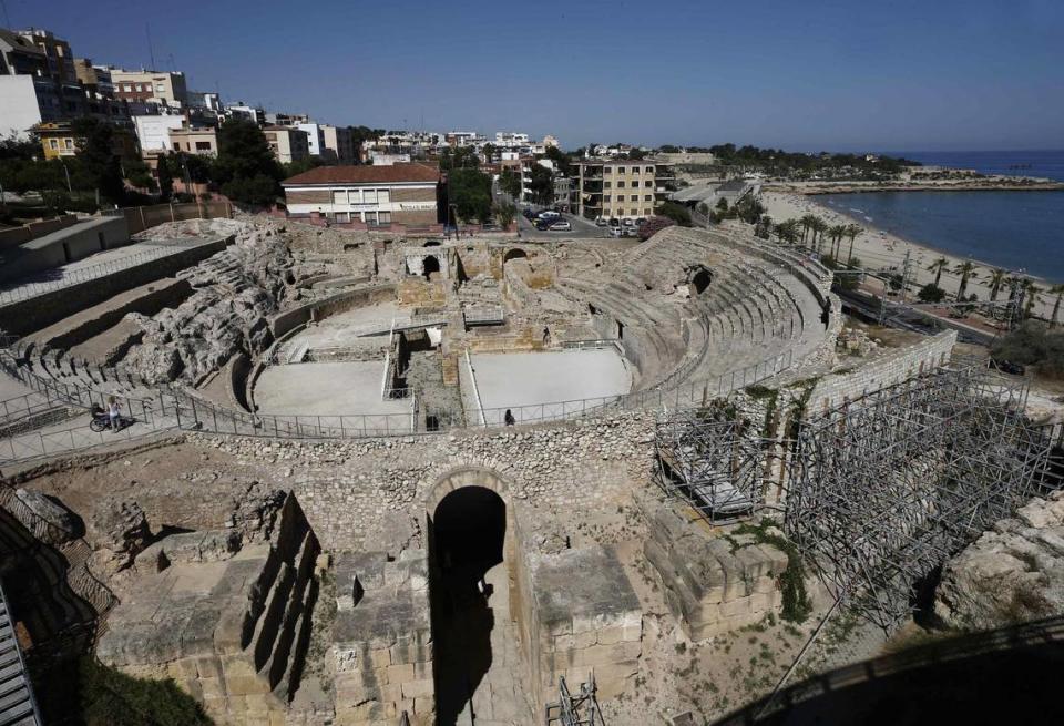 Vista del Antiteatro de la antigua Tarraco romana.