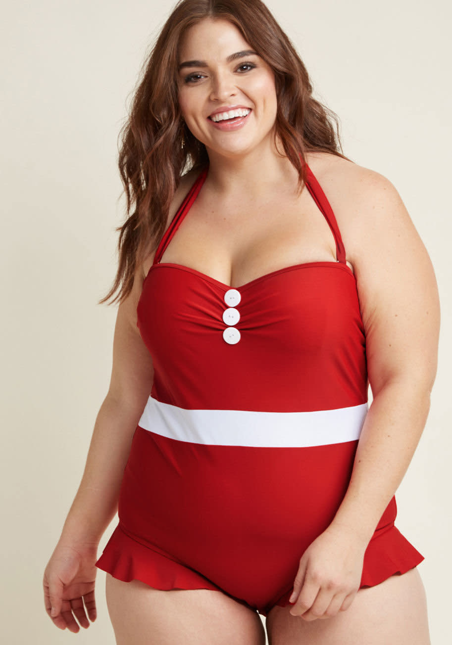 <strong>Sizes</strong>: XS to 4X<br />Get it <a href="https://www.modcloth.com/shop/swimwear/sandy-sentiments-one-piece-swimsuit/156567.html?extended=true" target="_blank">here</a>.&nbsp;