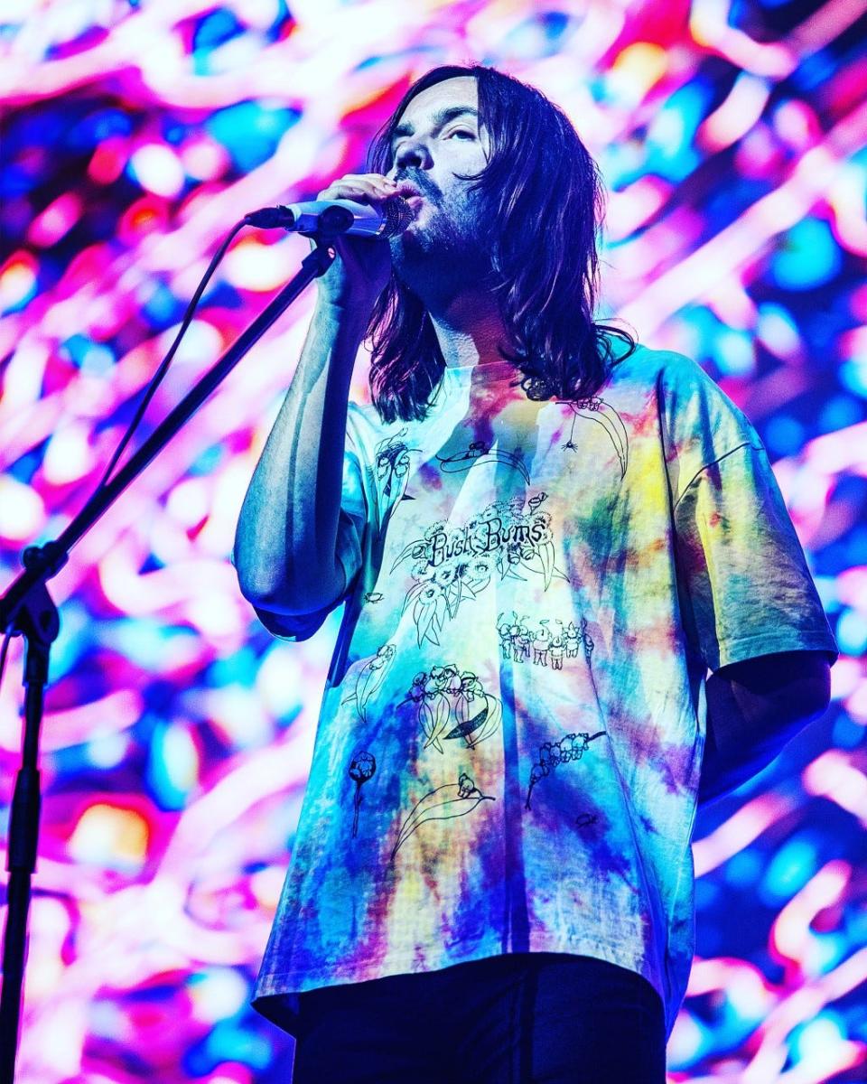 Kevin Parker of Tame Impala, whose May 26 show at Kemba Live drew more than 10,000 rain-soaked fans.