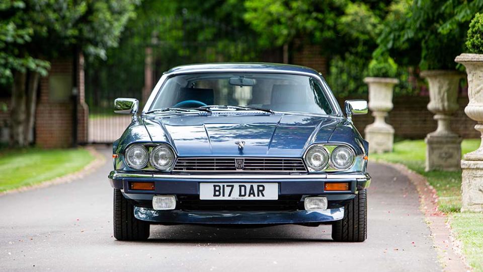 The 1987 Jaguar XJ-S V12 HE Lynx Eventer by Paolo Gucci from the front