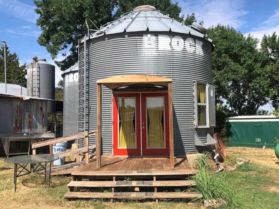The Chicken Coop - Grain Bin - Rustic Farm Stay Airbnb. Photo Provided