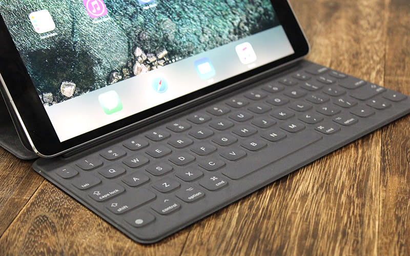 The Smart Keyboard is great and turns the iPad Pro into a capable word processor, but it costs quite a bit.