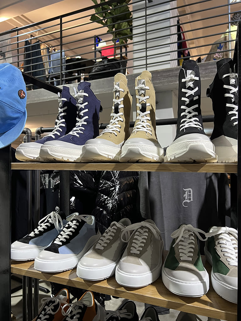 Shoes at The Rad Black Kids booth at Project New York. - Credit: Stephen Garner / FN