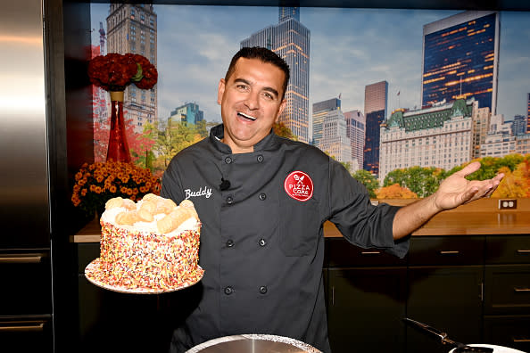 NEW YORK, NEW YORK – OCTOBER 16: Pizza Cake is presented by Chef Buddy Valastro at the Food Network New York City Wine & Food Festival presented by Capital One – Grand Tasting featuring Culinary Demonstrations presented by Liebherr Appliances on October 16, 2022 in New York City. (Photo by Dave Kotinsky/Getty Images for NYCWFF)