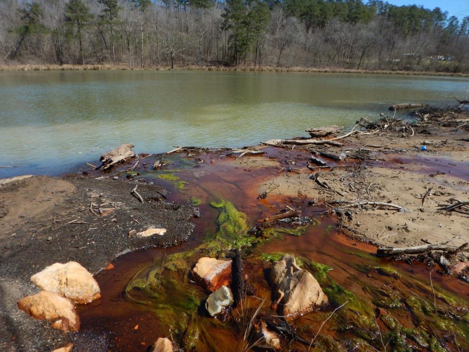 Birmingham-based Drummond Co. Inc. has agreed to a consent decree in federal court to clean up and mitigate the pollution seeping from its closed Maxine Mine on the Locust Fork of the Black Warrior River as depicted in this undated photograph captured by Black Warrior Riverkeeper Nelson Brooke.