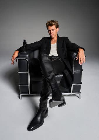 <p>Gray Sorrenti/ YSL Beauty</p> Austin Butler poses for YSL Beauty.