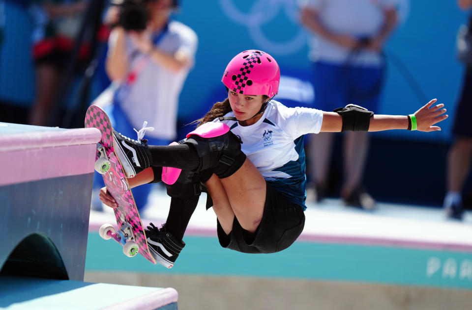 Australia's Arisa Trew during the Women's Park Prelims at La Concorde on the Eleventh day of the 2024 Paris Olympic Games in France. Picture date: Tuesday August 6, 2024. (Photo by Mike Egerton/PA Images via Getty Images)