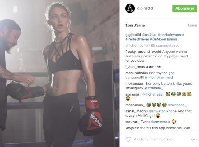 Gigi Hadid is the latest Reebok brand ambassador