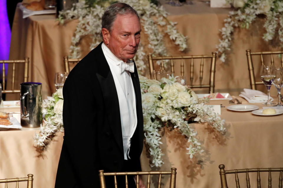 Former New York City Mayor Michael Bloomberg arrives for the 73rd Annual Alfred E. Smith Memorial Foundation Dinner in New York City, New York, October 18, 2018. REUTERS/Mike Segar