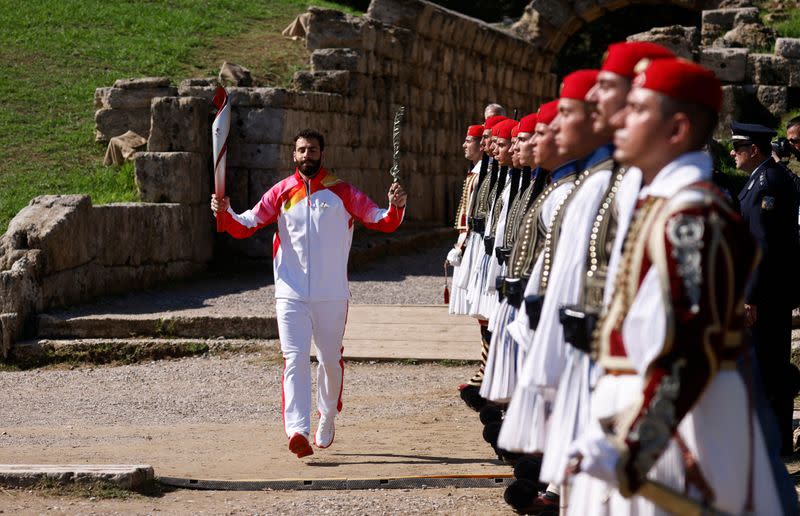 Lighting ceremony of the Olympic flame for the Beijing 2022 Winter Olympics