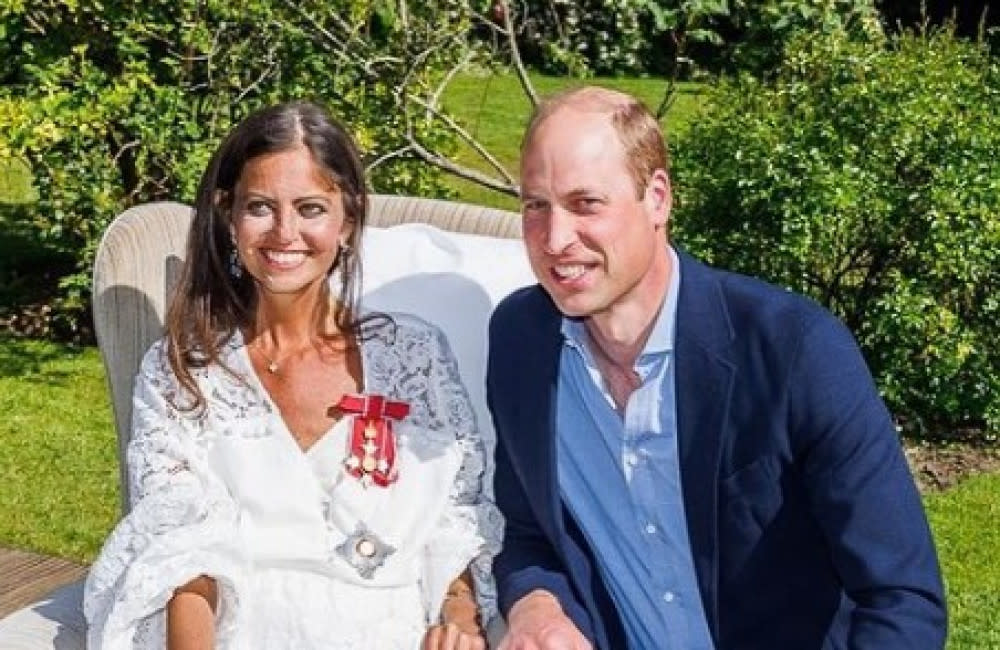 Dame Deborah James would have been so proud of the Princess of Wales, according to her family (pictured with Prince William in May 2022) credit:Bang Showbiz