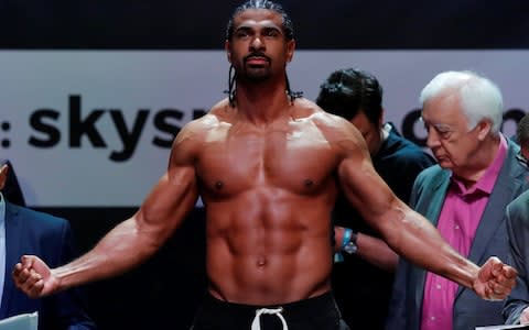 Haye remains in impeccable shape despite nearing his 38th birthday - Credit: REUTERS