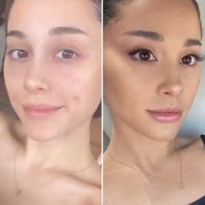 Rare Move Ariana Grande Goes Makeup