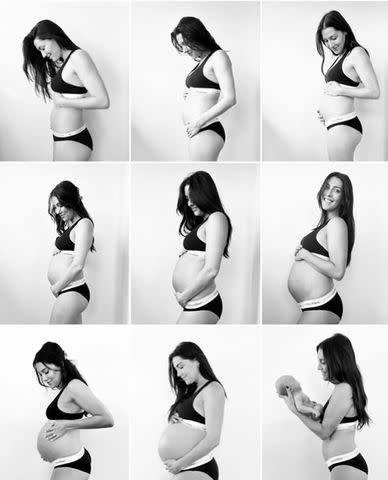 <p>Becca Kufrin/Instagram</p> Becca Kufrin is showing off her evolving pregnancy body