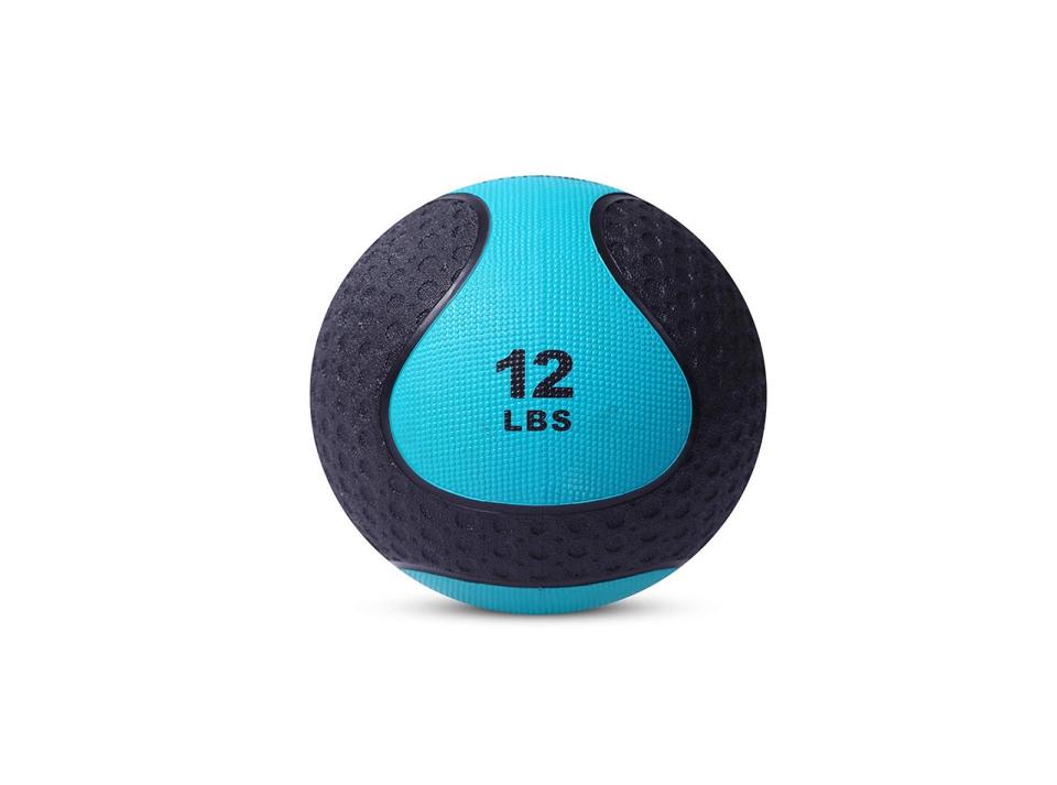 Day 1 Fitness Medicine Exercise Ball with Dual Texture for Superior Grip, $28