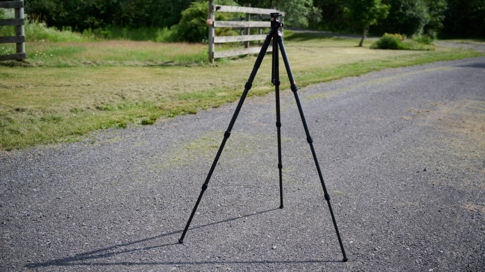 3Pod Everest T3 tripod outside on gravel path