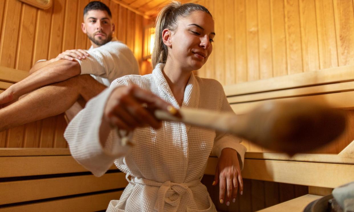 <span>Home sauna sales are not quite as buoyant as they were during the height of the coronavirus pandemic but there’s still an upswing.</span><span>Photograph: miljko/Getty Images</span>